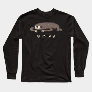 sloth nope Long Sleeve T-Shirt